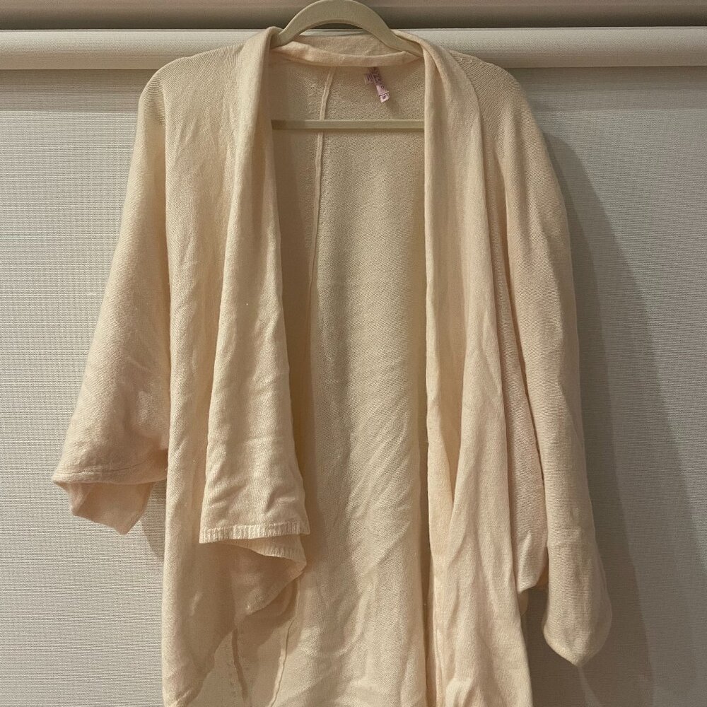 Calypso Cream Waterfall Cashmere Cardigan